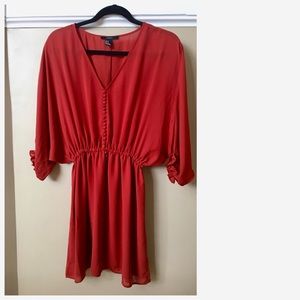 Forever 21 Medium Rust/Deep Orange Dress Pre-owned